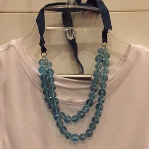 Ann Taylor blue crystal necklace